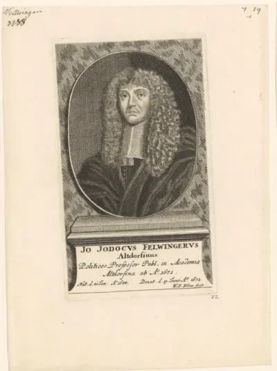 Portret van Johann Jodocus Felwinger