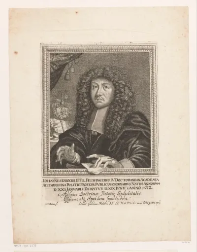 Portret van Johann Jodocus Felwinger