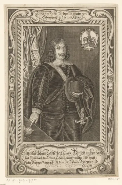 Portret van Johann Jodocus Schmidmair von Schwarzenbruck