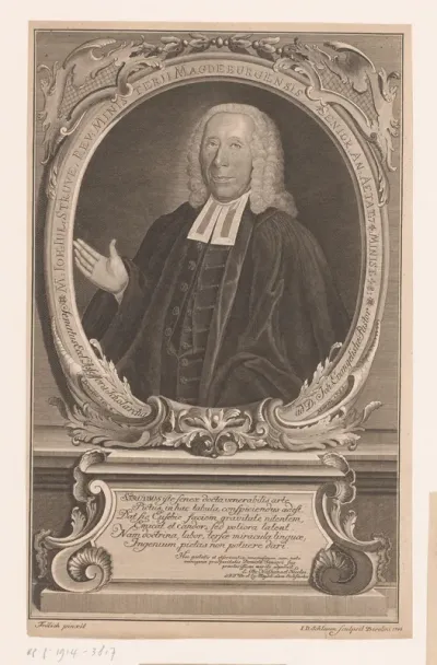 Portret van Johann Julius Struve