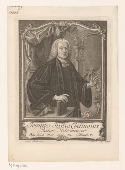 Portret van Johann Justus Ebeling op 32-jarige leeftijd