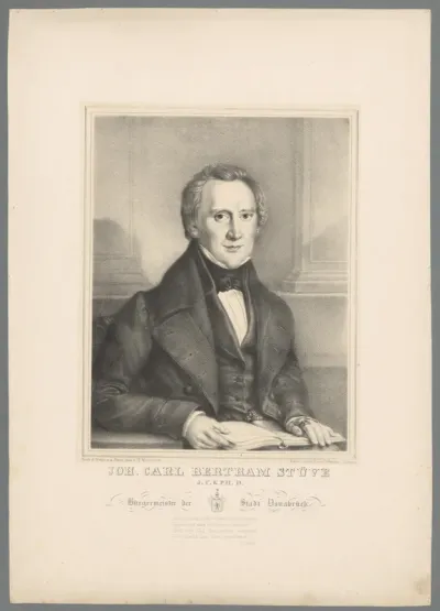 Portret van Johann Karl Bertram Stüve