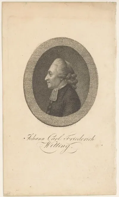Portret van Johann Karl Friedrich Witting