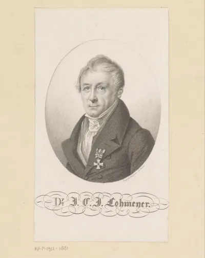 Portret van Johann Karl Jacob Lohmeyer