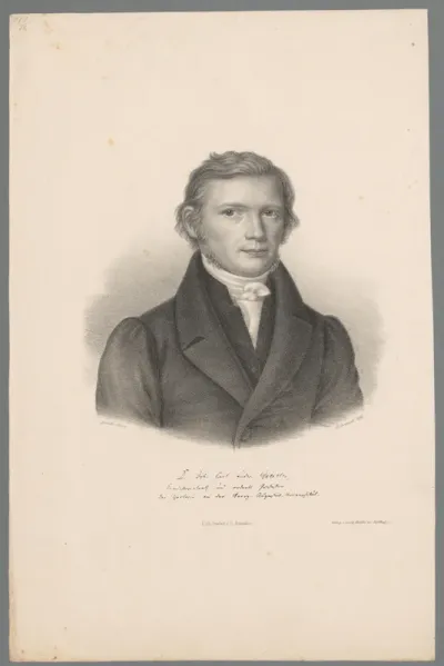 Portret van Johann Karl Ludwig Gieseler