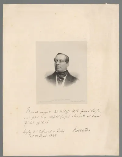 Portret van Johann Karl Rodbertus