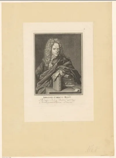 Portret van Johann Karl Rost