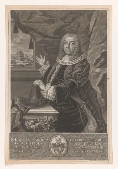 Portret van Johann Karl Scheurl von Defersdorf