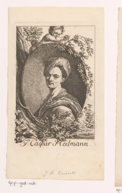 Portret van Johann Kaspar Heilmann