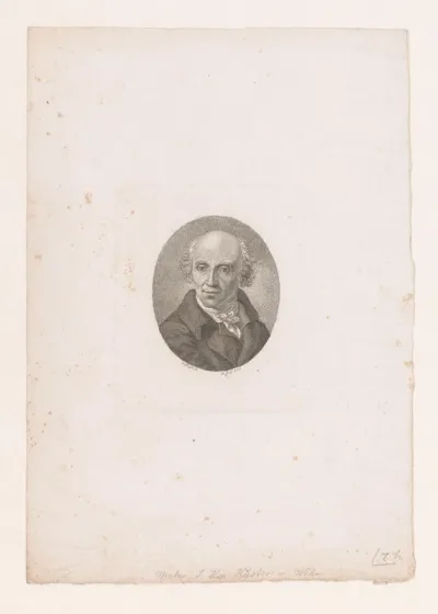 Portret van Johann Kaspar Küster