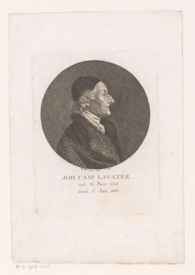 Portret van Johann Kaspar Lavater