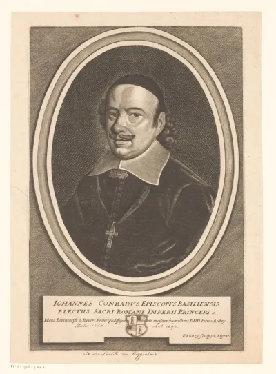 Portret van Johann Konrad, bisschop van Bazel