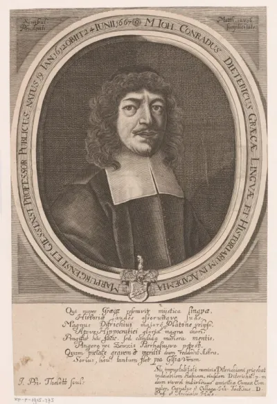 Portret van Johann Konrad Dieterich