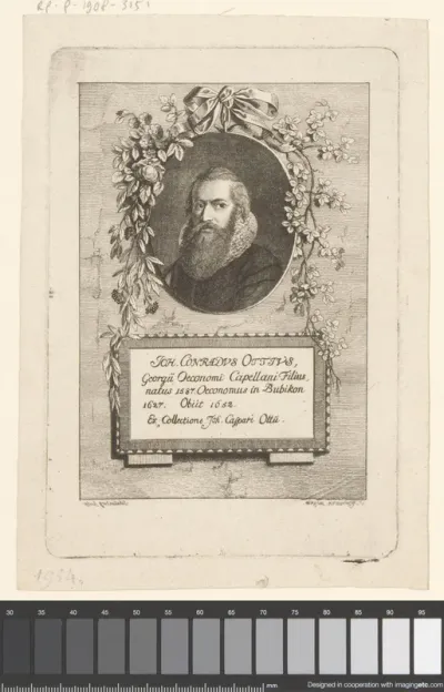 Portret van Johann Konrad Ott