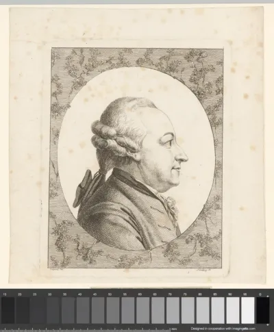 Portret van Johann Konrad Pfenninger