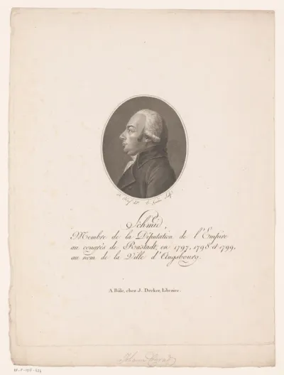 Portret van Johann Konrad Schmidt