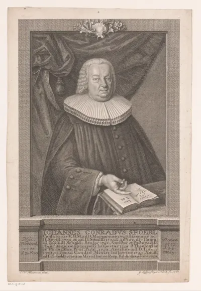 Portret van Johann Konrad Spoerl