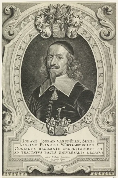 Portret van Johann Konrad Varnbüler
