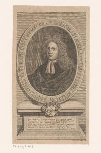 Portret van Johann Kunckel von Löwenstjern