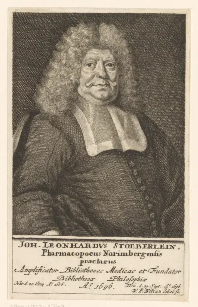 Portret van Johann Leonard Stöberlein