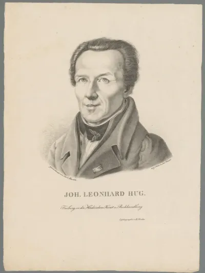 Portret van Johann Leonhard Hug