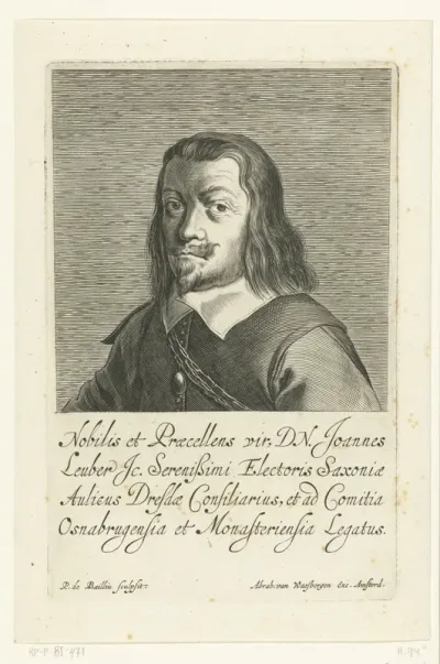 Portret van Johann Leuber