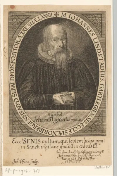 Portret van Johann Lindstätt