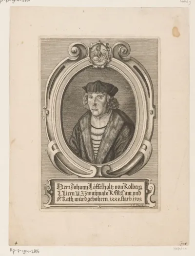 Portret van Johann Loeffelholz von Colberg