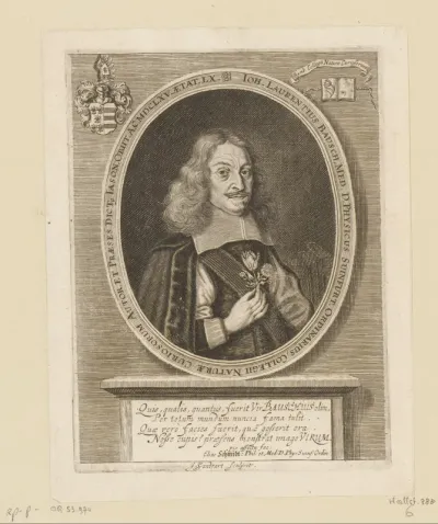 Portret van Johann Lorenz Bausch