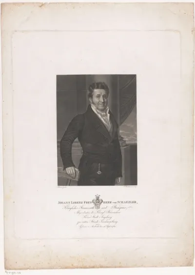 Portret van Johann Lorenz Schaezler