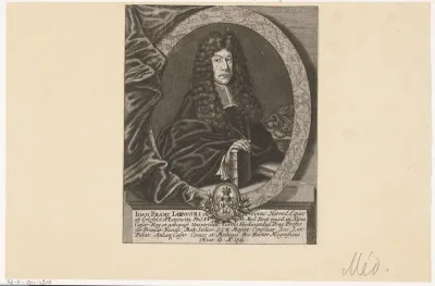 Portret van Johann Löw von Erlsfeld op 63-jarige leeftijd