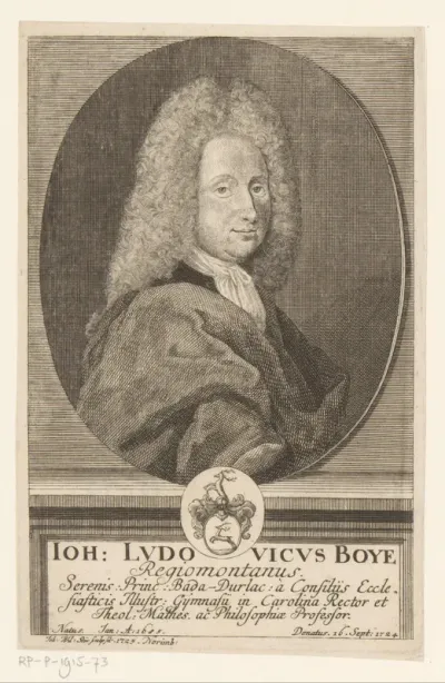 Portret van Johann Ludwig Boye