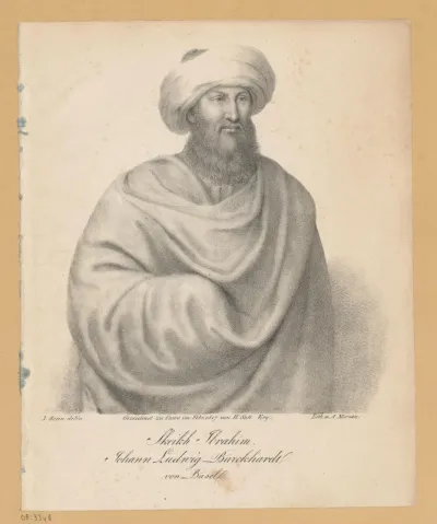 Portret van Johann Ludwig Burckhardt