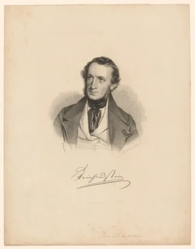 Portret van Johann Ludwig Deinhardstein