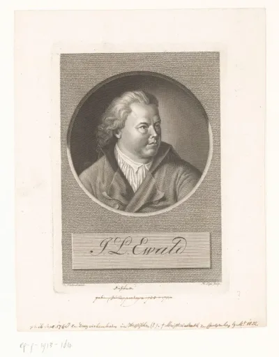 Portret van Johann Ludwig Ewald