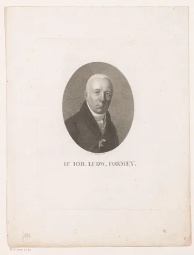 Portret van Johann Ludwig Formey