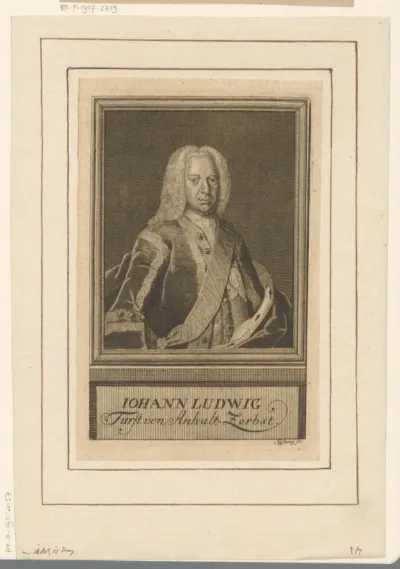 Portret van Johann Ludwig II von Anhalt-Zerbst