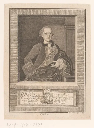 Portret van Johann Ludwig Schmidt