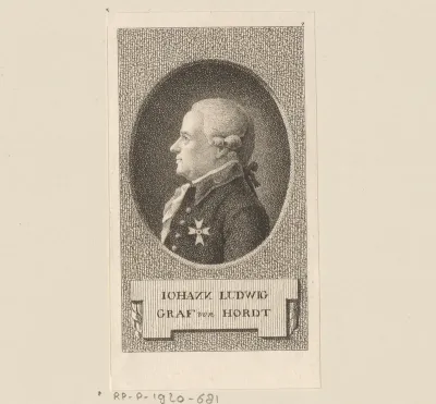 Portret van Johann Ludwig von Hordt