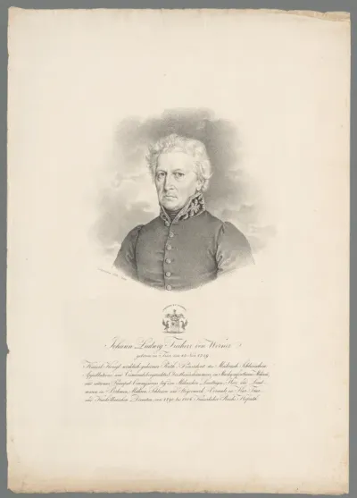 Portret van Johann Ludwig von Werner