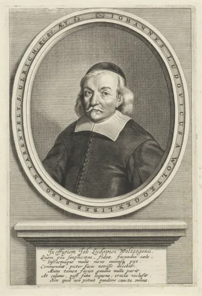 Portret van Johann Ludwig von Wolzogen