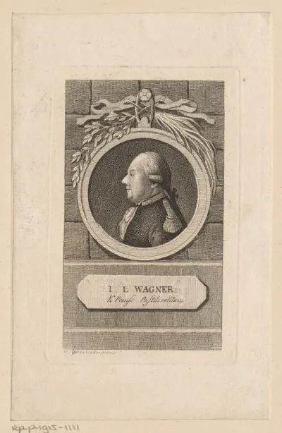 Portret van Johann Ludwig Wagner