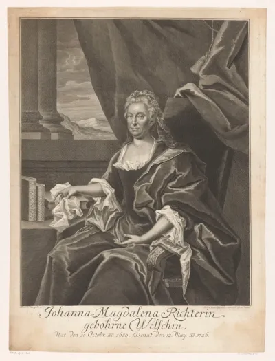 Portret van Johann Magdalena Richter