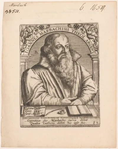 Portret van Johann Marbach