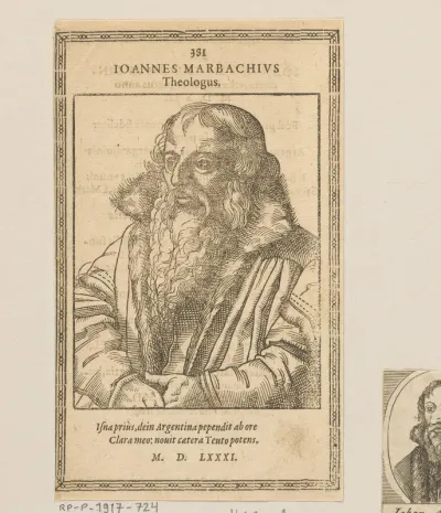 Portret van Johann Marbach