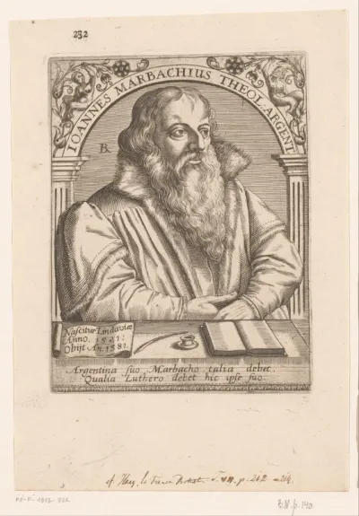 Portret van Johann Marbach