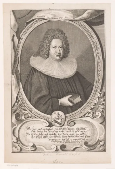 Portret van Johann Marcell Welsch