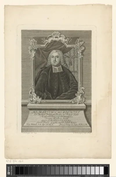 Portret van Johann Martin Chladni