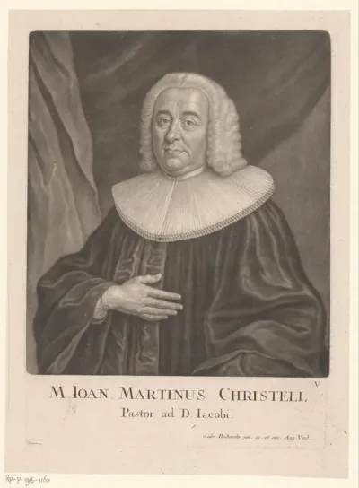 Portret van Johann Martin Christell
