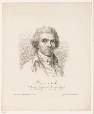 Portret van Johann Martin Fischer